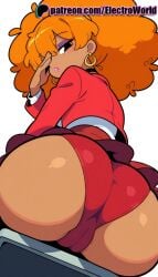 1girls ai_generated ass ass_focus asshole back bent_over big_ass big_butt blush breasts bubble_ass cameltoe cartoon_network curly_hair curvaceous curvy curvy_body curvy_female dark-skinned_female dark_skin electroworld female female female_focus female_only from_behind ginger_hair highres inviting_to_sex looking_back powerpuff_girls pussy pussy_juice red_hair sara_bellum seductive seductive_look seductive_pose shiny_skin sitting solo solo_female sweatdrop uncensored vagina voluptuous voluptuous_female