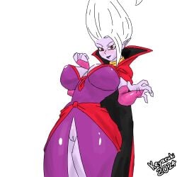 1female 1girls 2d 2d_(artwork) ass big_ass big_breasts big_hips big_thighs boobs_bigger_than_head breasts dr._arinsu dragon_ball dragon_ball_daima dragon_ball_super dragon_ball_z dress female female female_focus female_only flat_colors gigantic_breasts hips keyaruki massive_breasts pussy_peek shiny_skin signature simple_background simple_coloring solo solo_focus standing thick_thighs thighs twitter_link unrealistic_proportions voluptuous voluptuous_female white_hair