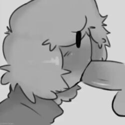 2boys 2d 2d_(artwork) 2d_animation animated black_and_white blowjob clothing dave_and_bambi_mod david_(grantare) deepthroat gay loop male/male male_focus male_only mob_face no_sound oral video yaoi