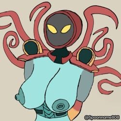 anal ass breasts decepticon decepticon_insignia fanart female genderbent naked nipple_fucking nipple_holes nipples octopunch robot robot_girl robot_humanoid shading sketch solo spoonname808 tentacle transformers