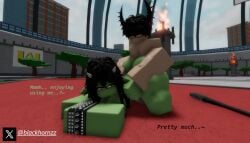 arched_back big_ass big_breasts black_hair blackhornzz brat bratty bratty_correction bratty_submissive defeat_sex defeated doggy_style doggy_style face_down_ass_up goblin goblin_female green_skin horns long_hair naked roblox thick_thighs white_eyes yellow_eyes