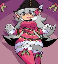 christmas_outfit christmas_tree furry hair hat mcwolf_official teletubbies white_hair