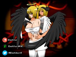 angel_girl angel_wings dark_angel darkhen1410 harassment koooon_soft koooonsoft_angel_girl koooonsoft_dark_angel