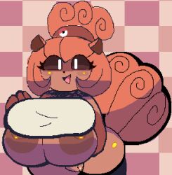 big_breasts breasts cubesmolly female pokemon pokemon_(species) pokemon_only vulpix