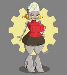 breasts cartoon_network curvy drawsputin looking_at_viewer milf robot robot_jones rule_63 thick thick_thighs whatever_happened_to..._robot_jones?