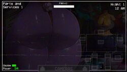 big_ass big_butt bonnie_(fnaf) bonnie_(fnia) five_nights_at_freddy's five_nights_in_anime furry hyper_ass thick_ass thick_thighs