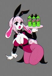 1girls big_breasts breasts bunny_ears bunny_girl bunnysuit crystalsugarstars female mountain_dew