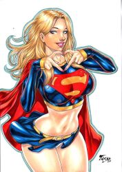 2022 2d 2d_(artwork) abs ass athletic athletic_female big_ass big_breasts blonde blonde_hair blue_eyes breasts bubble_ass bubble_butt busty butt cape curvy cute dc dc_comics ed_benes_studio fred_benes golden_hair heart heart_sign hourglass_figure huge_breasts kara_danvers kara_zor-el large_breasts looking_at_viewer panties panties_peek pawg pink_lipstick pose posing pov pov_eye_contact seductive_look sensual shiny shiny_skin skirt skirt_lift smile smiling supergirl superheroine superman_(series) sweet thick thick_ass thick_thighs watermark wide_hips