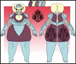 big_ass big_breasts breasts bubble_butt character_reference character_sheet dongwongtang female reference sheet tagme turnaround