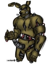five_nights_at_freddy's fnaf male male_only solo solo_male springtrap springtrap_(fnaf) white_background