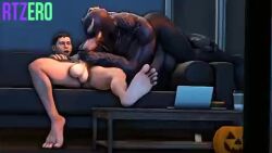 2boys 3d 3d_(artwork) 3d_animation animated bara big_balls blowjob bottomless coffee_cup cum_in_mouth curled_toes deepthroat duo eddie_brock erect_while_sucking erection fellatio fondling_balls foot_on_table forced_deepthroat gay gay_blowjob gay_handjob gay_sex giving_head going_down_on halloween handjob_while_sucking huge_cock interspecies jack_o'_lantern laptop large_balls large_penis light-skinned_male light_skin long_tongue lowres male male/male male_focus male_only marvel marvel_comics mp4 nude_male oral_sex orgasm_face orgasm_from_oral penis_size_difference piece_of_pie pumpkin rtzero smooth_skin sound spider-man_(series) sucking_off swallowing_penis_while_deepthroat tagme tongue_out venom_(marvel) video voice_acted yaoi