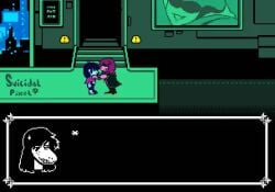 1boy 1girls 2d accurate_art_style animated cowgirl_position cum cum_in_pussy cum_in_uterus cum_inside deltarune female game_ui human humanoid kris_(deltarune) male male/female monster monster_girl no_sound pixel_art reverse_cowgirl_position sex straight suicidalpixel susie_(deltarune) tagme undertale undertale_(series) vaginal_penetration video