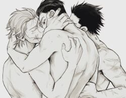 200th_post gay golden_kamuy ogata_hyakunosuke sugimoto_saichi threesome vasily_(golden_kamuy) yaoi