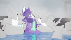 1boy 3d ambiguous_gender glowing glowing_penis in_water kaiju_paradise penis pool purple_fur roblox roblox_game shark shork_(kaiju_paradise) shorks_(kaiju_paradise) sinox_(kaiju_paradise) surrounded tagme watermarkq