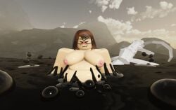 1girls 3d big_breasts breasts chubby chubby_female fat jess_(muddyjess) muddyjess quicksand roblox roblox_avatar robloxian sinking stuck tagme tar