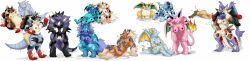 2015 anthro anthrofied arcanine charizard chespin espeon furry fusion futanari glaceon horn jolteon large_breasts lucario nelsonnoir nidoqueen nidorina nintendo pokemon pokemon_(species) pokemon_dppt pokemon_gsc pokemon_rgby rhydon vaporeon