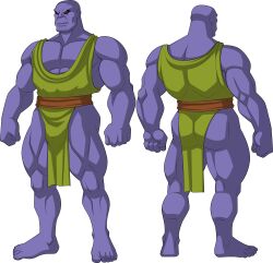 1boy 5_toes alien alien_boy avengers avengers:_endgame bald bald_man dilf green_clothing humanoid loincloth male male_only marvel marvel_cinematic_universe muscular_male pecs purple-skinned_male purple_skin simple_background skimpy sparksstars supervillain thanos