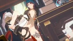 3d animated big_penis black_hair black_hair_bottom blade_(honkai:_star_rail) domination gay honkai:_star_rail honkai_(series) jing_yuan kiryuma leg_grab light_hair_on_dark_hair male male_only multiple_boys penis tagme two_tone_hair video white_hair white_hair_on_black_hair white_hair_top yaoi