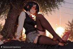 1boy 1girls ai_art ai_generated asian asian_female ass big_ass big_breasts big_butt big_thighs black_hair breasts cowgirl_pose cowgirl_position curvaceous curvaceous_female curvaceous_figure curves curvy curvy_body curvy_female curvy_figure curvy_hips embarrassed embarrassed_female marvel marvel_comics marvel_rivals open_mouth pantyhose peni_parker peni_parker_(marvel_rivals) queenary ripped_clothing ripped_pantyhose school school_uniform schoolgirl schoolgirl_uniform short_hair sole_female thick thick_ass thick_hips thick_legs thick_thighs thighs voluptuous voluptuous_body voluptuous_female wide_ass wide_hipped_female wide_hips