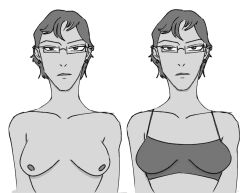 breasts brown_skin ddoggins earrings original_character sports_bra