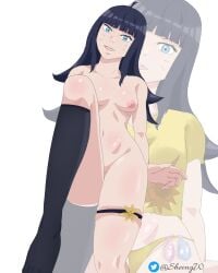 1girls black_hair blue_eyes boruto boruto:_naruto_next_generations boruto:_two_blue_vortex breasts clothing condom female female_only human legs naruto naruto_(series) nipples panties sheong_wong small_breasts solo used_condom uzumaki uzumaki_himawari