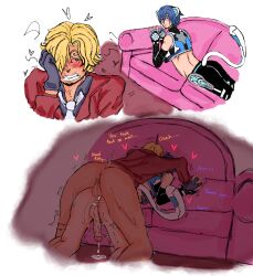 crack_pairing crossover gay_sex kaito_(vocaloid) male male_only one_piece vinsmoke_sanji vocaloid woowhooe yaoi