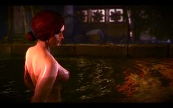 1girls 3d nude nude_female red_hair screencap the_witcher_(series) the_witcher_2 triss_merigold upper_body witchwandamaximoff