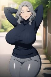 ai_generated big_breasts gigantic_breasts gilf grandmother huge_breasts mature_female older_female ultrahentaisai