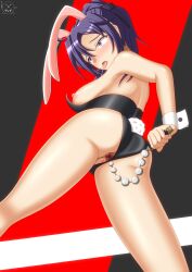 1girls ahe_gao ahegao alternate_costume anal anal_beads anus ass back back_view bare_back bare_legs bare_thighs beads big_ass breasts breasts_out bunny_ears bunny_girl bunnysuit censored female female_only fir_(fire_emblem) fire_emblem fire_emblem:_the_binding_blade from_below legs leotard leotard_aside long_hair looking_at_viewer looking_back looking_down match_earhart medium_breasts nintendo nipples open_mouth playboy_bunny ponytail purple_eyes pussy sex_toy small_pupils solo thighs tongue tongue_out wide_eyed