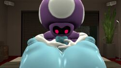 1boy 1futa 3d breasts crossover elbow_gloves fellatio futa_on_male futa_pov futanari gloves male male_sucking_futa mario_(series) mario_and_luigi_(series) nintendo nipples ocarina_of_time oral pov princess_ruto purple_body self_upload shroob the_legend_of_zelda white_gloves whoram