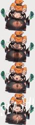 2girls anus brazilian brazilian_female cum dark-skinned_female dark_skin female gape gaping gaping_anus giovanna_(guilty_gear) guilty_gear male may_(guilty_gear) penis ripped_clothing thiccwithaq triangular_anus