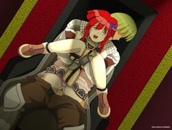 female knees_on_chest knees_together_feet_apart knight knight_(ragnarok_online) male novice penetration ragnarok_online red_hair sex straight super_novice tears uncensored vaginal_penetration