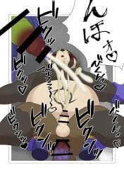 2022 absurd_res anal anal_sex anthro balls belly blush bodily_fluids brown_body canid canine censored cum ejaculation erection genital_fluids genitals hi_res hisashiyo_0705 humanoid_genitalia humanoid_hands humanoid_penis japanese_text kemono lifewonders live-a-hero male male/male male_penetrated male_penetrating male_penetrating_male mammal navel overweight overweight_male penetration penis raccoon_dog sex shoen small_penis tanuki text video_games wolf_villain_(live-a-hero)