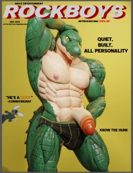 abs absurd_res anthro biceps connivingrat drboumboom32 feral foreskin genitals helm_(connivingrat) hi_res humanoid male male_only nipples obliques pecs penis scalie solo teeth triceps valorlynz