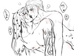 2boys anal diamond_is_unbreakable diavolo gay jojo's_bizarre_adventure kissing male/male male_only male_penetrated male_penetrating_male nude_male penetration usu_zen vento_aureo yaoi yoshikage_kira