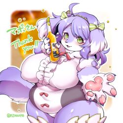 anthro big_breasts breasts chubby chubby_female ears female nzuuure tagme tagme_(character)