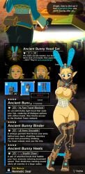 1girls ancient_bunny_hood_set arms_behind_back awkward bad_end bedito blonde_hair bondage bottomless breasts breasts_out breath_of_the_wild bunny_costume bunny_ear bunny_ears bunnysuit cleavage clothed clothes clothing costume curse cursed_clothing cursed_item edit edited embarrassed embarrassed_nude_female enf english_text exposed exposed_pussy female female_only femsub gag gameplay_mechanics heels high_heels humiliation item_description knees_together_feet_apart leotard lingerie nintendo on_model pale_skin permanent_bondage permanent_nudity predicament_bondage princess_zelda public_humiliation pussy solo stiletto_heels stripped tears_of_the_kingdom text the_legend_of_zelda thighhighs thighs tiptoes trapped very_high_heels wide_hips wossarem zelda_(tears_of_the_kingdom)