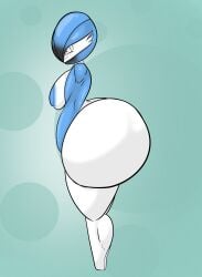 anthro ass big_ass big_breasts big_butt bloodtail breasts female female_gardevoir gardevoir huge_ass huge_hips humanoid large_ass muscular muscular_female nintendo pokémon_(species) pokemon pokemon_(species) shiny_pokemon solo standing thick_thighs white_body