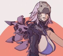 big_boobs big_breasts big_tits bikini bikini_only bikini_top bikini_top_only boobs breasts cleavage cybernetic_arm cybernetics cyborg cyborg_arm cyborg_girl detailed female female_only female_robot half-human large_breasts machine_girl machinery nice_tits no_eyes pink_hair pretty robot robot_girl robot_humanoid robotic robotic_arm robotic_limb sideboob solo solo_female tagme_(artist) tits