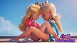 2girls ai_generated artist_name artist_request blue_sky female female_focus illumination_entertainment incest legs_together lesbian_focus light-skinned_female mario_(series) nintendo princess princess_peach princess_peach_(movie) princess_rosalina princess_rosalina_(movie) rosalina_(mario) sexy_pose sister_(lore) sisters tagme the_super_mario_galaxy_movie video x_username yallahs80 yuri