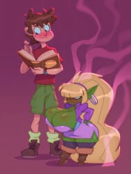 big_ass big_breasts bigdad blonde_hair darnact dipper_pines disney goblin goblin_female gravity_falls heeled_boots pacifica_northwest shortstack thick_thighs