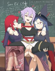 2futas 3girls anal chariot_du_nord croix_meridies double_anal double_penetration futa_on_female futanari little_witch_academia oksandio penetration precum sex shiny_chariot squirting standing_sex tagme ursula_callistis x-ray