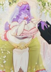 big_breasts breasts cleavage dress female furry huge_breasts lilwhorgi tagme thick_thighs wide_hips