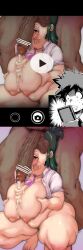 balls_on_face bar_censor bbw big_breasts big_penis black_penis censor_bar censored chubby covered_eyes cuck cuckold cum_on_breasts dark-skinned_male deku inko_midoriya interracial izuku_midoriya lips mature milf mosaic_censoring mother motherly_cuckold my_hero_academia netorare phone phone_screen phone_view picture pubes raizengax riderx riderxtremex saliva shocked_expression sweat