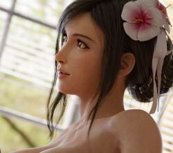 3d blender female female_only final_fantasy final_fantasy_vii jul3d jul3dnsfw long_hair makeup preview red_eyes solo tifa_lockhart