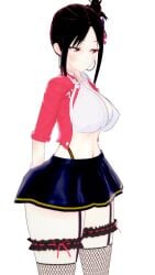 black_hair gyaru kaguya-sama_wa_kokurasetai_~tensai-tachi_no_renai_zunousen~ koikatsu red_eyes shinomiya_kaguya skirt white_skin