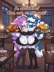 ai_generated bar_background beer duo female food furry gemini kiladosha kit_community kit_community_v2 nori_kitty restaurant text