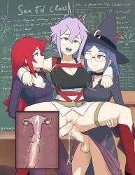 2futas 3girls anal_sex bottomless chariot_du_nord croix_meridies cum cumming double_penetration futa_on_female futanari little_witch_academia oksandio penetration sex shiny_chariot standing_sex tagme ursula_callistis vaginal_penetration x-ray