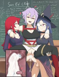 2futas 3girls anal chariot_du_nord croix_meridies cum cum_in_ass cumming double_anal double_penetration futa_on_female futanari little_witch_academia oksandio penetration precum sex shiny_chariot squirting standing_sex tagme ursula_callistis x-ray