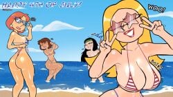 bikini francine_smith haley lois_griffin meg_griffin tagme tiddybaa_(artist)